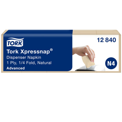Tork Advanced Xpressnap Natur Spenderserviette N4, 1-lagig, 33 x 21,3 cm