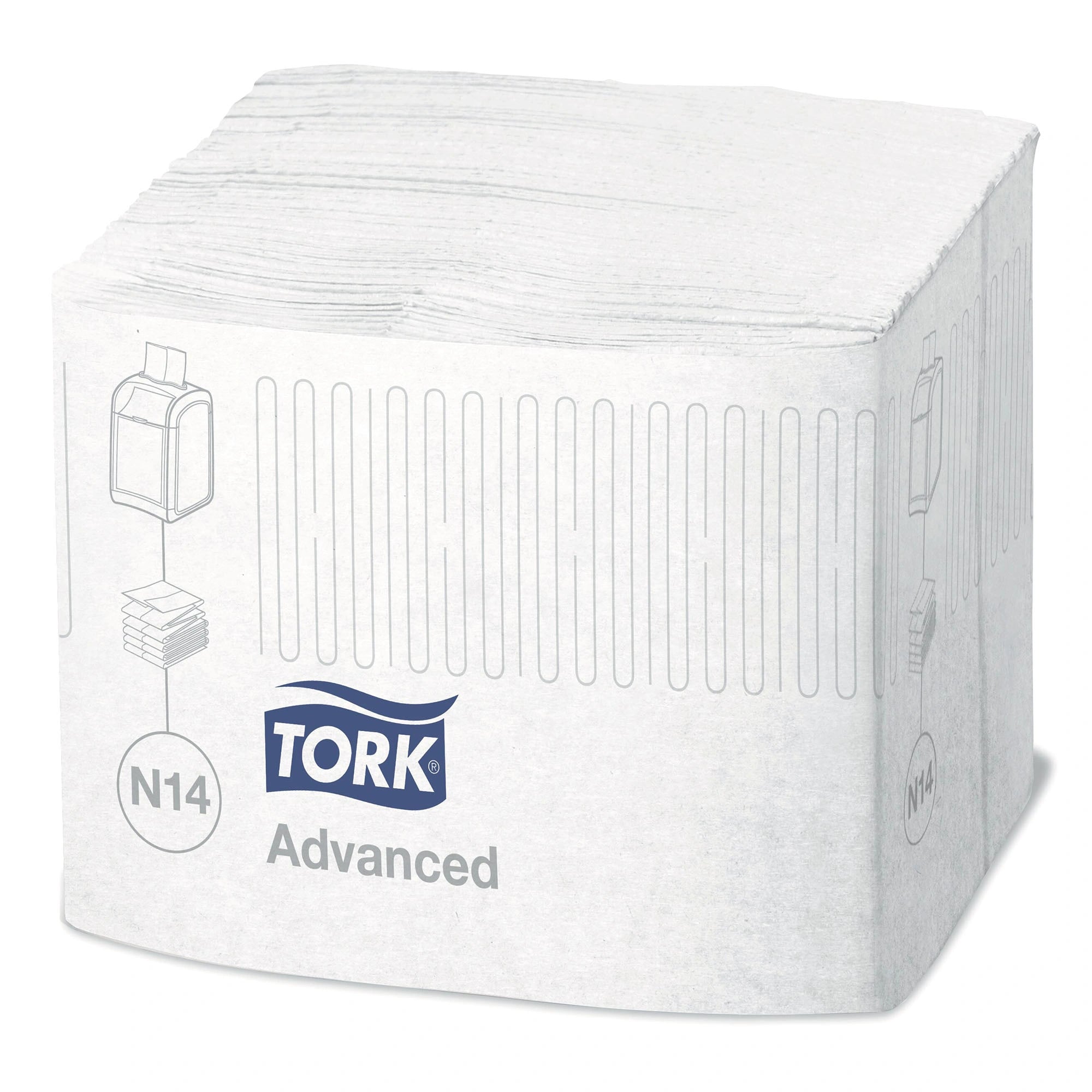 Tork Advanced Xpressnap Fit Spenderserviette N14, 2-lagig, 21,3 x 16,5 cm