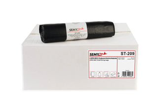 SemyTop Zugband-Kehrichtsäcke 60L, LDPE-Regenerat, Typ 70