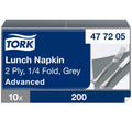 Tork Lunchserviette, 2-lagig, 32,6 x 33 cm, Grau
