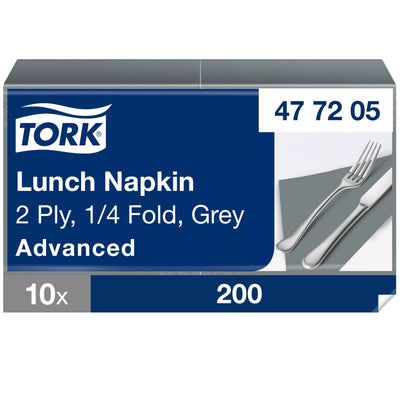 Tork Lunchserviette, 2-lagig, 32,6 x 33 cm, Grau
