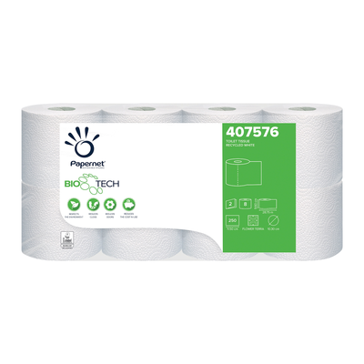 Papernet Bio Tech Toilettenpapier Kleinrollen, 2-lagig, 250 Blatt