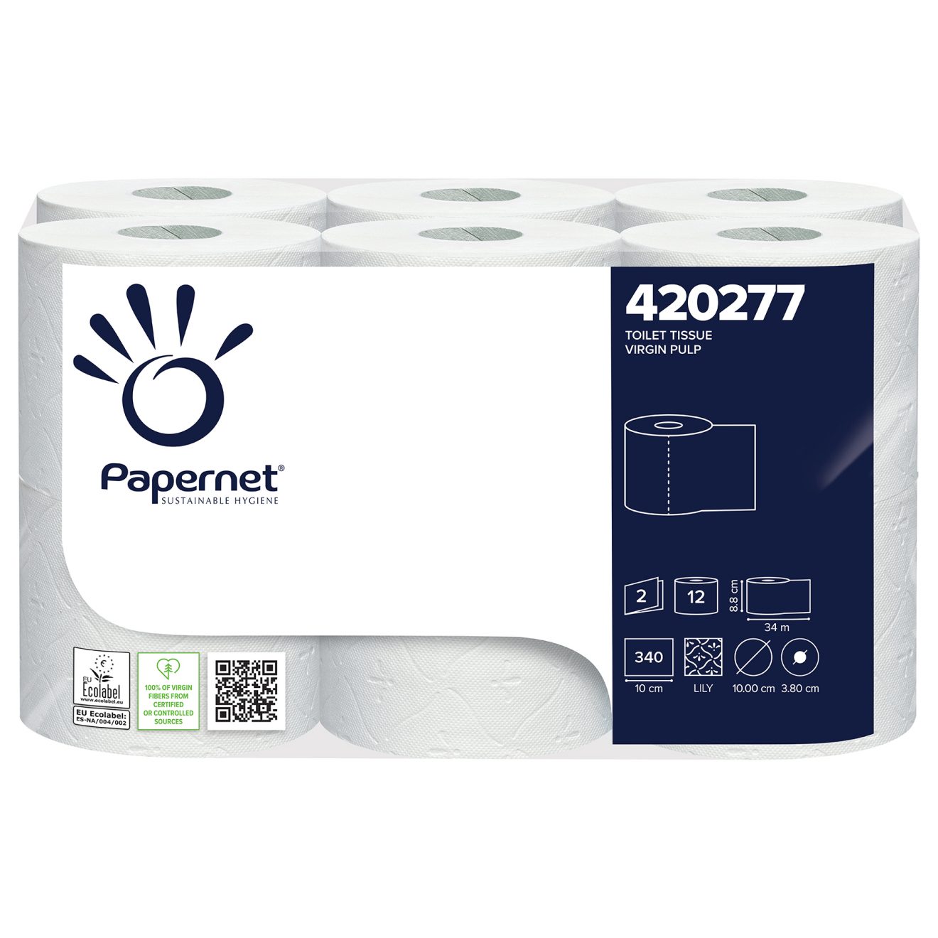 Papernet Toilettenpapier, 2-lagig, 340 Blatt