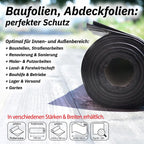 Sobsy LDPE-Regenerat Baufolie, 4 x 50 m, transluzent, Typ 300