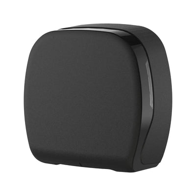 SemyTop Jumbo Toilettenpapierspender, schwarz matt, für Rollen bis Ø 25 cm